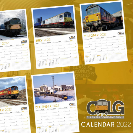 Class 58 Locomotive Group - Calendar 2022